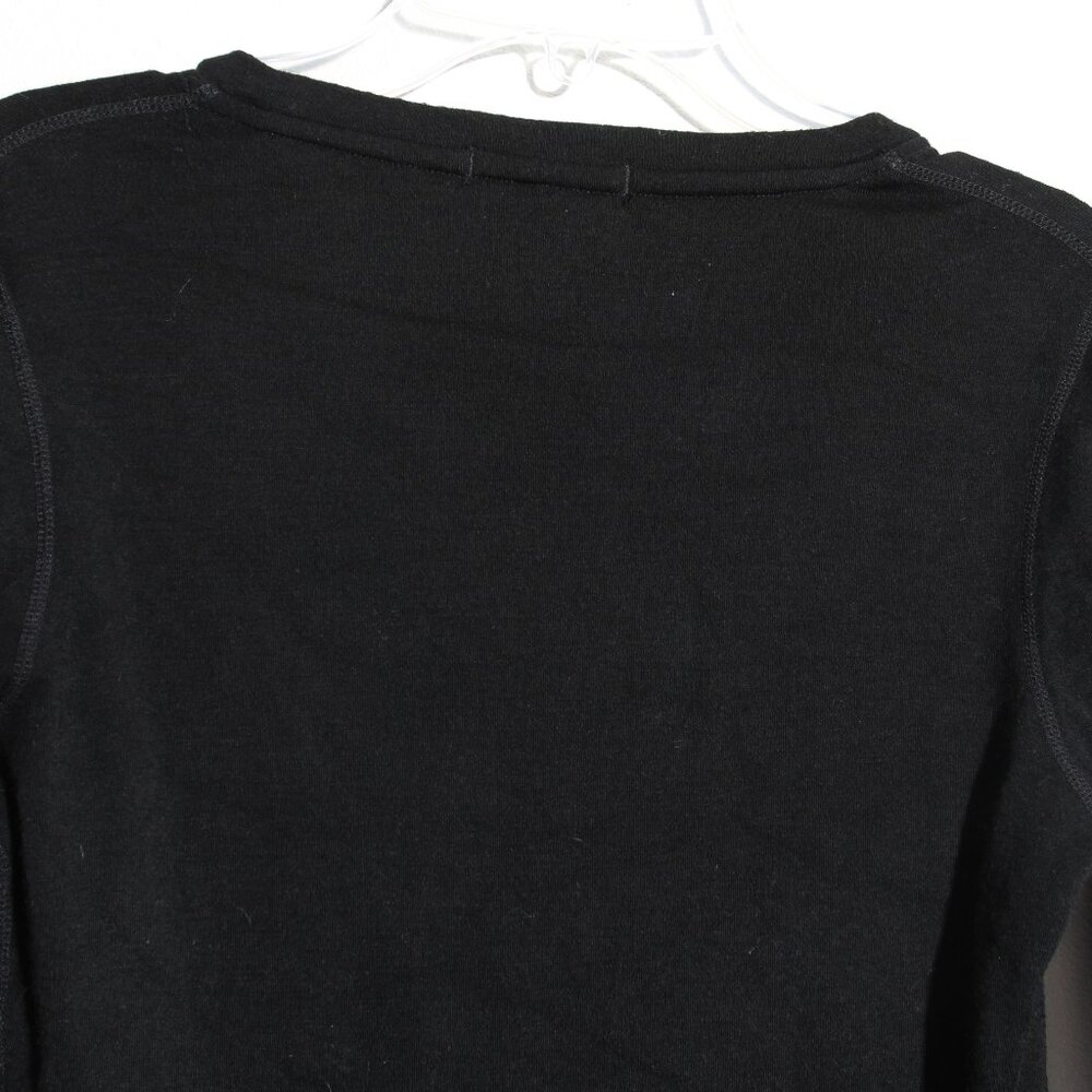 Merino Tech Women's 100% Superfine Merino Wool Long Sleeve 250 Top Black Size XS - Picture 7 of 13